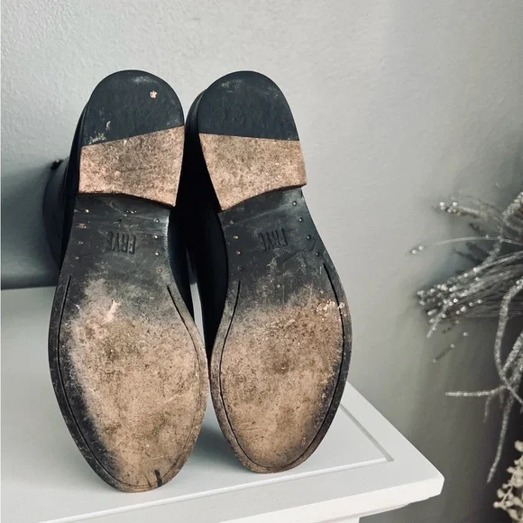 Frye Melissa Button Back Zip Black leather boots women size 6.5 - Picture 10 of 10